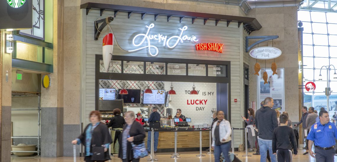 Concessions in the newly opened south side of the Central Terminal, 29 March 2019.